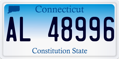 CT license plate AL48996