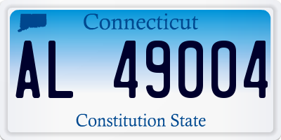 CT license plate AL49004