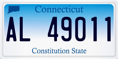 CT license plate AL49011