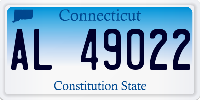 CT license plate AL49022