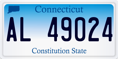 CT license plate AL49024
