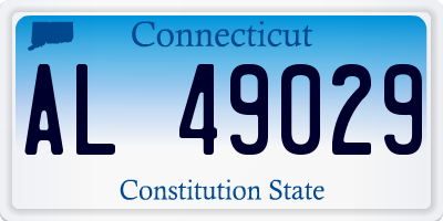 CT license plate AL49029