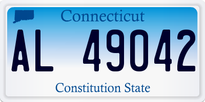 CT license plate AL49042
