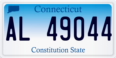 CT license plate AL49044