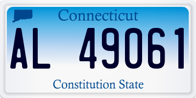 CT license plate AL49061