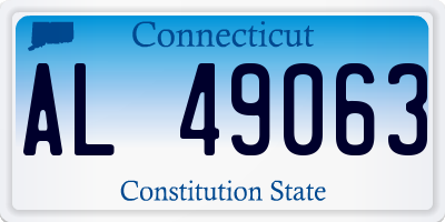 CT license plate AL49063