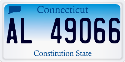 CT license plate AL49066