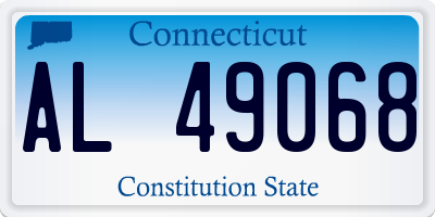 CT license plate AL49068