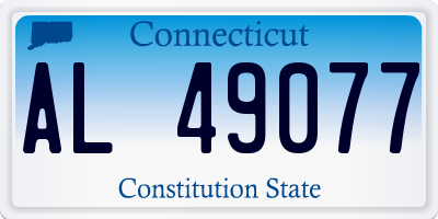 CT license plate AL49077