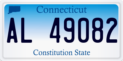 CT license plate AL49082