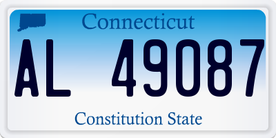 CT license plate AL49087