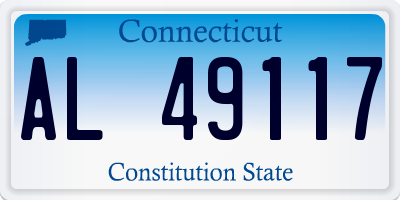 CT license plate AL49117