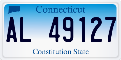 CT license plate AL49127