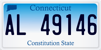 CT license plate AL49146