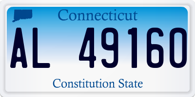 CT license plate AL49160