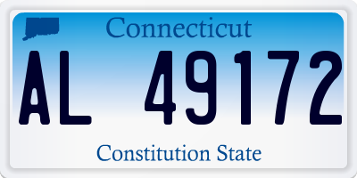 CT license plate AL49172