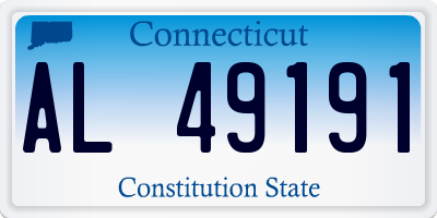 CT license plate AL49191