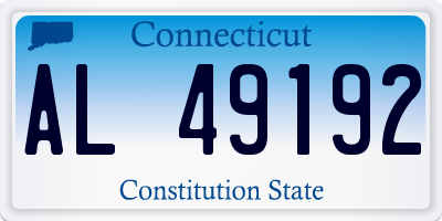 CT license plate AL49192