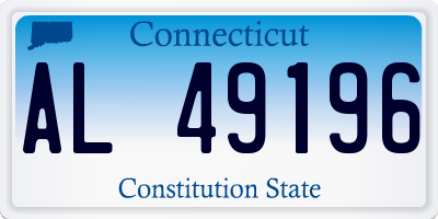 CT license plate AL49196
