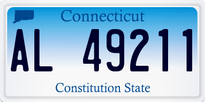 CT license plate AL49211
