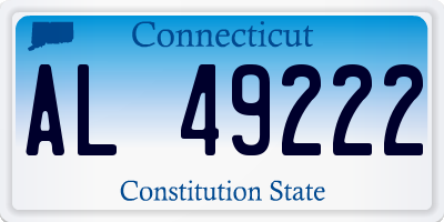 CT license plate AL49222