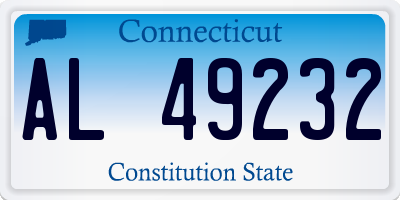 CT license plate AL49232