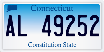 CT license plate AL49252