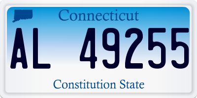 CT license plate AL49255
