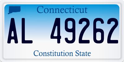 CT license plate AL49262
