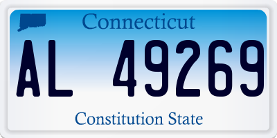 CT license plate AL49269