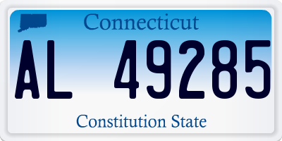 CT license plate AL49285