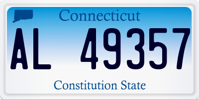 CT license plate AL49357