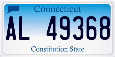 CT license plate AL49368