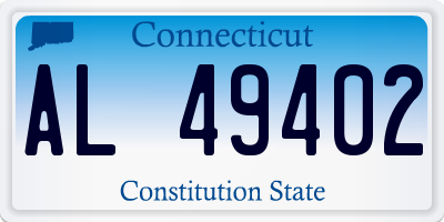 CT license plate AL49402