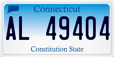 CT license plate AL49404