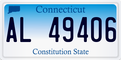 CT license plate AL49406