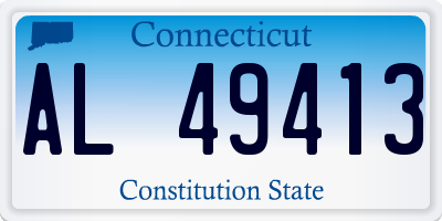 CT license plate AL49413