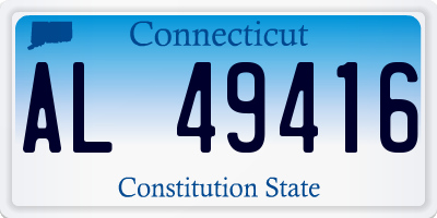CT license plate AL49416