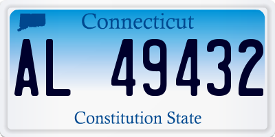 CT license plate AL49432