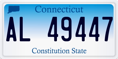 CT license plate AL49447