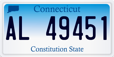 CT license plate AL49451