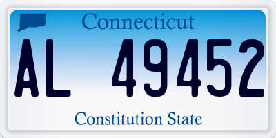 CT license plate AL49452