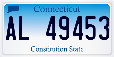 CT license plate AL49453
