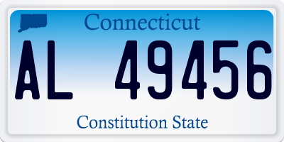 CT license plate AL49456