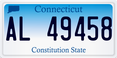 CT license plate AL49458