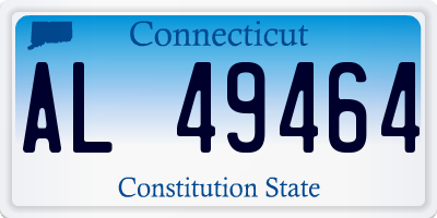 CT license plate AL49464