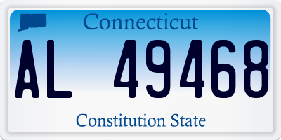 CT license plate AL49468