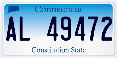 CT license plate AL49472
