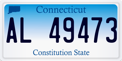 CT license plate AL49473