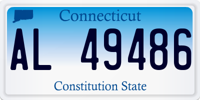 CT license plate AL49486